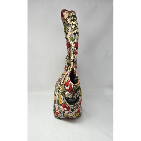 Vera Bradley Side by Side In Retired Poppy Fields Shoulder Bag Hobo Handbag - Picture 5 of 10
